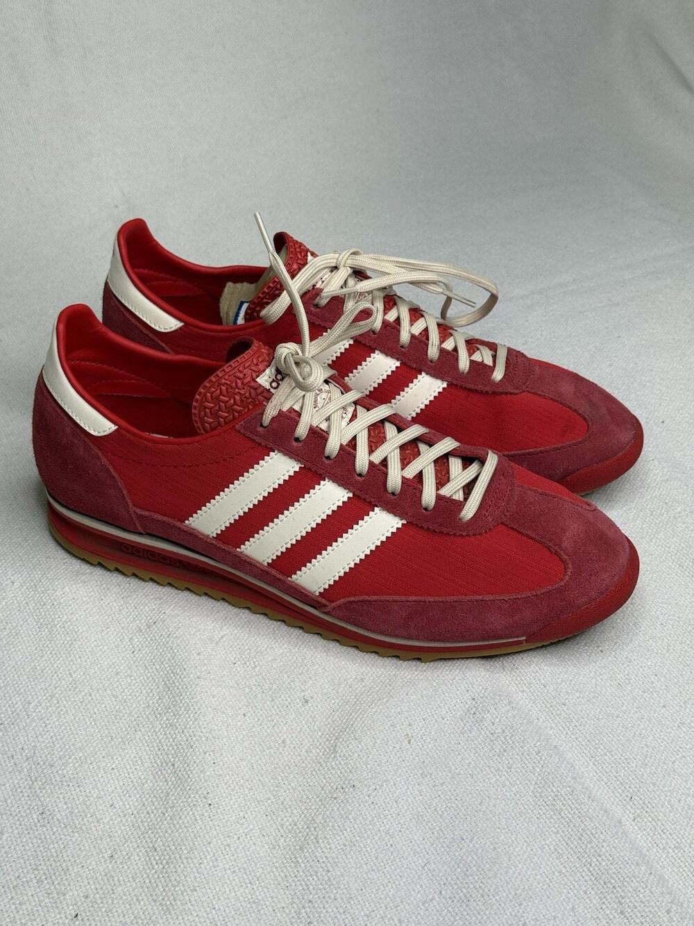 adidas SL 72 OG Womens Size 10 Scarlet Crochet Red Shoes JQ8315